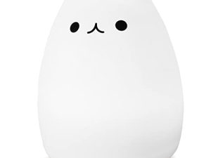 WoneNice Portable Cute Kitty Silicone Night Lamp
