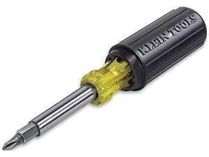 Klein Tools 32500 Multi-Bit Screwdriver / Nut Driver 11-in-1 Multi Tool