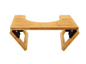 AmazerBath 7 Inches Bamboo Toilet Stool for Bathroom