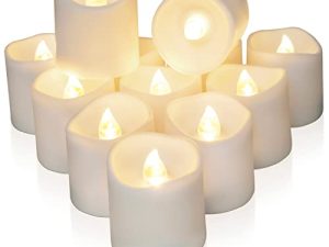 Homemory 12Pack Timer Flameless LED Votive Candles