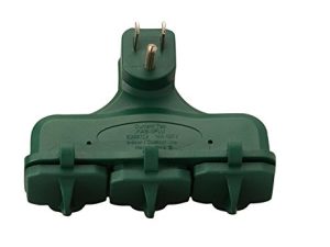 Woods 13270 Outdoor Rated 3 Outlet Covered Adapter