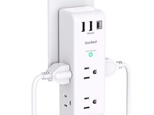 Surge Protector Outlet Extender - with Rotating Plug