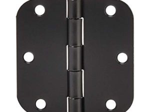 Amazon Basics Rounded 3.5 Inch x 3.5 Inch Door Hinges