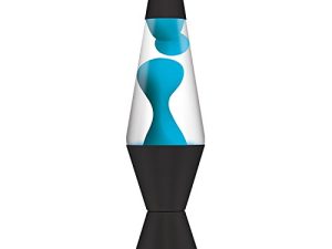 Schylling 2313 Lava The Original Black Base Lamp with Neon Blue Wax in Clear Liquid