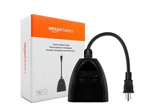 Amazon Basics Outdoor Smart Plug with 2 Individually Controlled Outlets