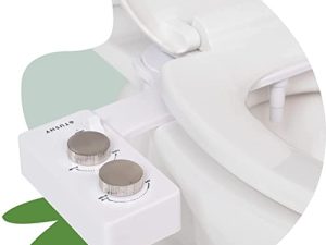 Tushy Warm Water Spa Bidet Attachment | Self Cleaning Fresh Water Sprayer +Adjustable Pressure Nozzle