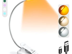 Glocusent Lightweight 10 LED Book Light for Reading in Bed