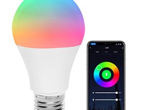 Regal Color Changing Light Bulb WiFi LED 120V Smart Bulb A19 E26 Dimmable RGB Color Changing