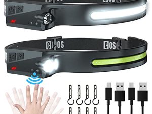 COSOOS 2 Rechargeable Headlamps