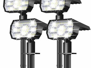 NYMPHY Solar Lights Outdoor Waterproof IP68