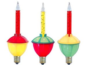 Novelty Lights Traditional Christmas Bubble Light Replacement Pack - Indoor Light Replacement Set for Christmas