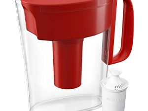 Brita Water Filter Pitcher for Tap and Drinking Water with 1 Replacement Filter