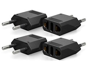 Unidapt European travel plug adapters - US to Europe power adapter