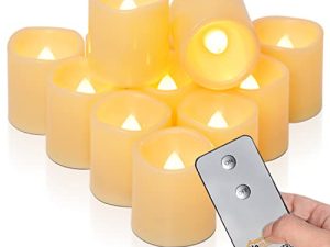 Homemory Flameless Votive Candles with Remote