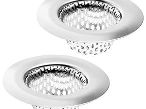 2 Pack - 2.25" Top / 1" Basket- Sink Strainer Bathroom Sink