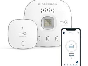 myQ Chamberlain Smart Garage Control - Wireless Garage Hub and Sensor with Wifi & Bluetooth - Smartphone Controlled