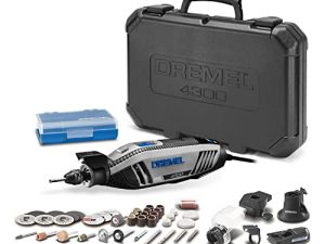 Dremel 4300-5/40 High Performance Rotary Tool Kit with LED Light- 5 Attachments & 40 Accessories- Engraver