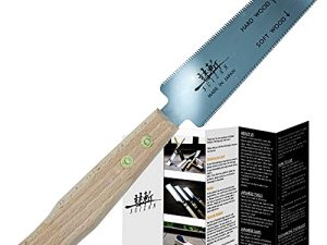 SUIZAN Japanese Flush Cut Saw Small Hand Saw 5 Inch Pull Saw for Hardwood and Softwood Woodworking tools Trim Saw