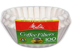 Melitta Junior Basket Coffee Filters White 100 Count