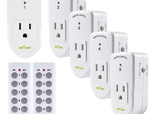 BN-LINK ES1513-5-2 Wireless Remote Control Outlet with Extra Long Range (5 Pack)