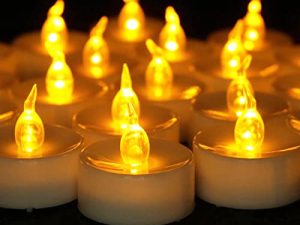 Flameless LED Tea Lights Candles: 100Pack Battery Tea Lights