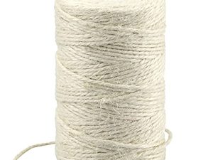 KINGLAKE 328 Feet Natural Jute Twine Best Arts Crafts Gift Twine Christmas Twine Durable Packing String