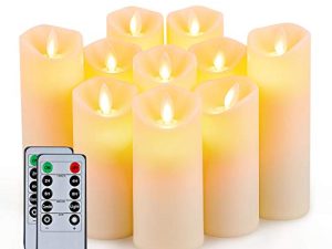 5plots 10 PCS Flickering Flameless Candles