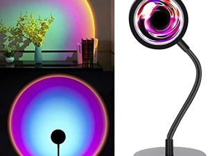 FEEERMY Rainbow Lights Sunset Lamp