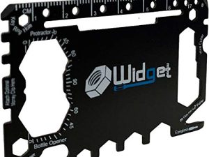 Multi purpose survival Pocket tool - Stocking Stuffers for Men Great Christmas gifts - Credit Card Wallet Size Ninja Multitool - 43 in 1 (Black)