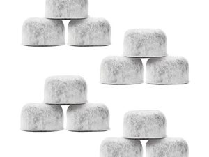 Pack of 12 Replacement Charcoal Water Filters By Housewares Solutions for Keurig Brewers - Keurig Compatible Water Filter Cartridges Universal Fit (NOT CUISINART) for Keurig 2.0 & 1.0 Coffee Makers