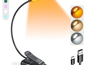 Glocusent Lightweight 10 LED Book Light for Reading in Bed