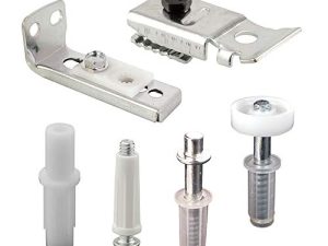 Prime-Line N 7534 Bi-Fold Door Hardware Repair Kit – Includes Top and Bottom Brackets