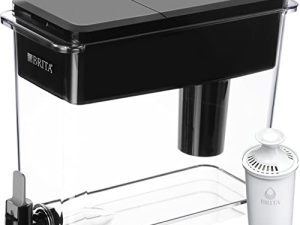 Brita XL Water Filter Dispenser for Tap and Drinking Water with 1 Replacement Filter