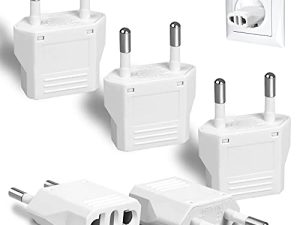 6 Pack European Plug Adapter