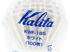 Kalita Wave Paper Coffee Filters I Larger Size 185 I 100 Count I Specially Pour Over Dripper I Made in Japan