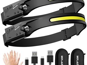 LED Headlamp Rechargeable Flashlight