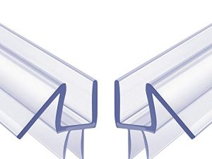 2-Pack Butecare Frameless Shower Door Bottom Seal – Stop Shower Leaks and Create a Water Barrier (3/8” x 39”)