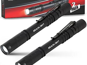 GearLight S100 LED Pocket Pen Light- 2 Small