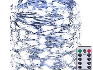 SANJICHA 66Ft 200LED Fairy String Lights Outdoor/Indoor