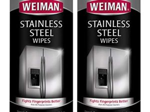 Weiman Stainless Steel Cleaning Wipes [2 Pack] Removes Fingerprints