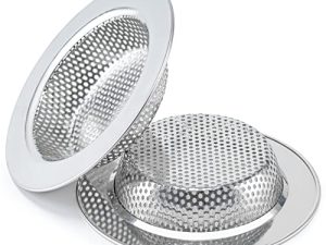 Honmein 2 PCS Sink Strainer for Most Kitchen Sink Drain Basket