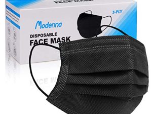Modenna Disposable Face Mask Black 50Pcs