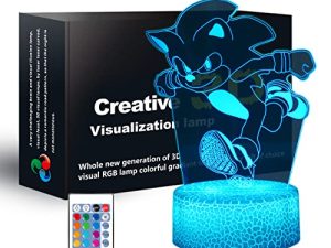 FARSUOPPE 3D Sonic Anime Lamp