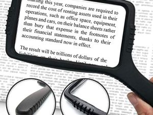 MagniPros Jumbo Size Magnifying Glass Wide Horizontal Lens(3X Magnification)- Shockproof Housing & Scratch Resistant Design W/Large Viewing Area Ideal for Reading Small Prints & Low Vision