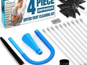 Sealegend 4-Pieces Dryer Vent Cleaner Kit Omnidirectional Dryer Cleaning Kit Include 30 Feet Dryer Vent Brush