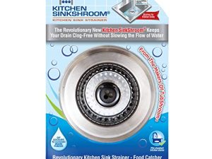 Kitchen SinkShroom Revolutionary Clog-Free Stainless Steel Sink Strainer