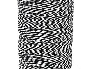 Vivifying Black and White Twine String