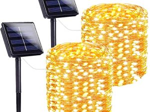 SANJICHA Extra-Long Solar String Lights Outdoor
