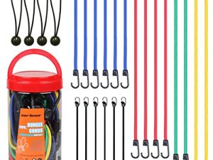 Cartman Bungee Cords Assortment Jar 24 Piece in Jar - Includes 10"
