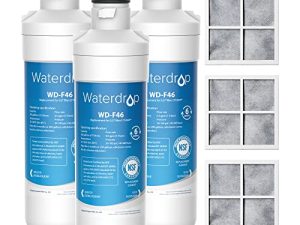 Waterdrop LT1000PC ADQ747935 Refrigerator Water Filter and Air Filter